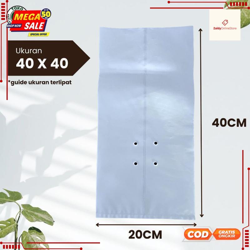 Polybag Putih 40 x 40 Isi 50 Lembar - Polybag Melon HARGA GROSIR - RO30-1312 2025 Bisa COD New