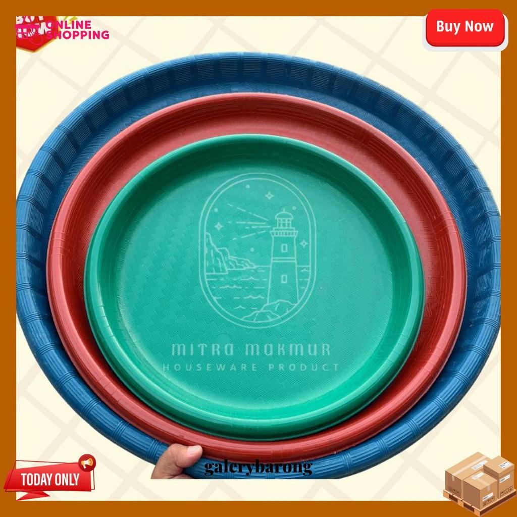 Tampah Bulat Plastik Wadah Nasi Kebuli Wadah Tumpeng Hajatan Terlaris