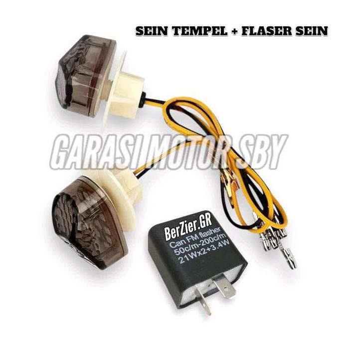 sabarshopss - paket lampu sein tempel model diamond flasher sen universal semua motor