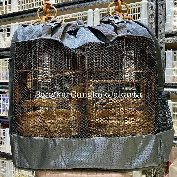 TERLARIS - Tas Sangkar Cungkok D22 Longchim Pleci Auriventer Mata Puteh ISI 2
