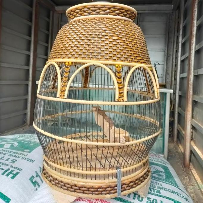 PROMO DISKON - Sangkar Burung perkutut Rotan rajut