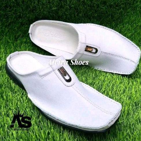 NEW - Terlaris Sepatu Bustong kulit sapi Asli, sepatu Bustong Kulit size komplit 38-43 Putih Shoes,S