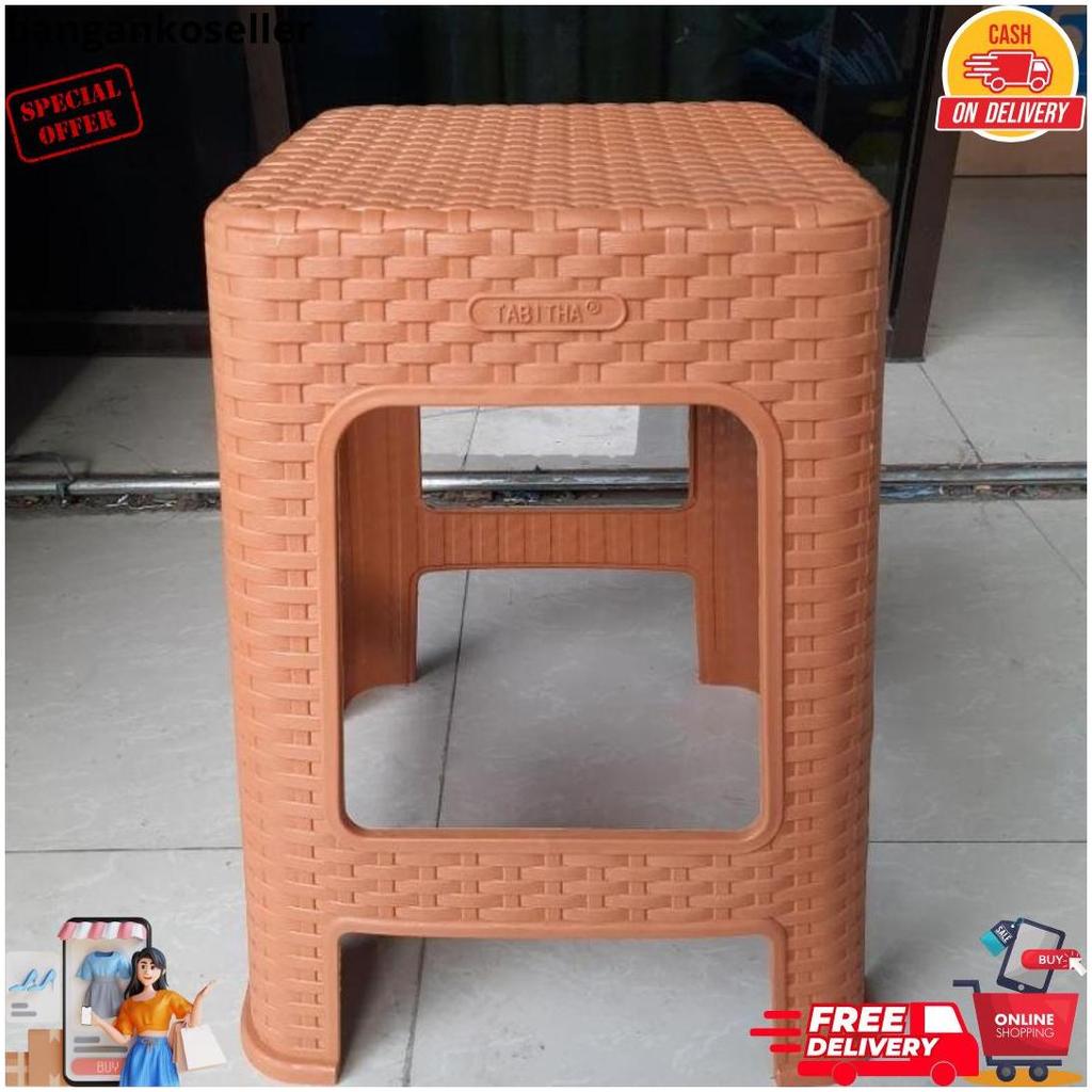 Bangku Bakso Rotan Napolly Ekonomis Kursi Plastik Murah Motif Rotan Bangku Warung Kokoh Bisa Cod