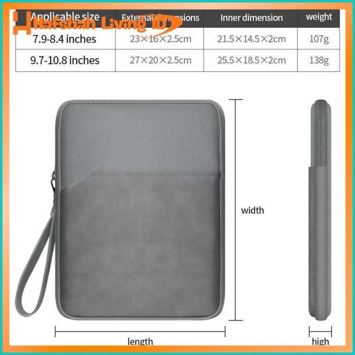 Murah Pouch Ipad Sleeve Tas Sarung Tablet Tab Canvas Air Pro Ipad Pro 11 Air 10 9 8 Mini 6 7,9 8,4 9