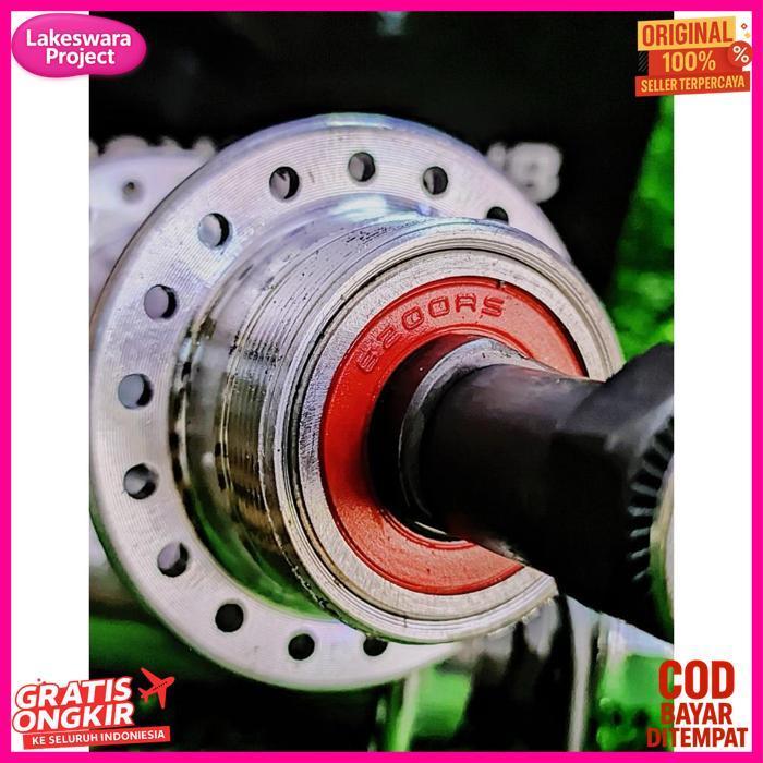 Terlaris Hub Freehub Nap Bos Sepeda Platinum Drat 36 Hole Silver Bearing Set (Depan Belakang)