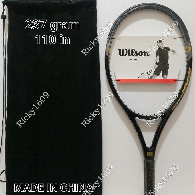 RAKET TENIS WILSON HYPER HAMMER 2.3 GRAY/GOLD - HYPER CARBON -