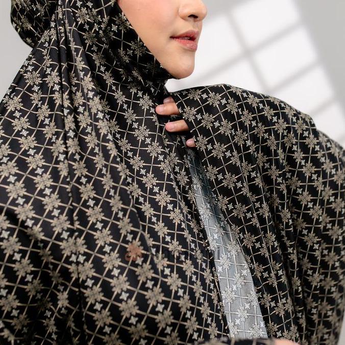 Syukron- Mukena Jersey Airy Motif Jumbo Dagu Tertutup Veyra Mukena Terbaru 2025 Mukena Dagu Tertutup