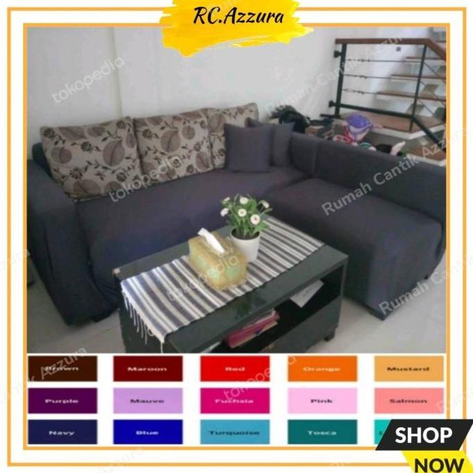 Promo COVER SOFA L PUTUS SARUNG KURSI SOFA LETTER L STRECTH ELASTIS Diskon