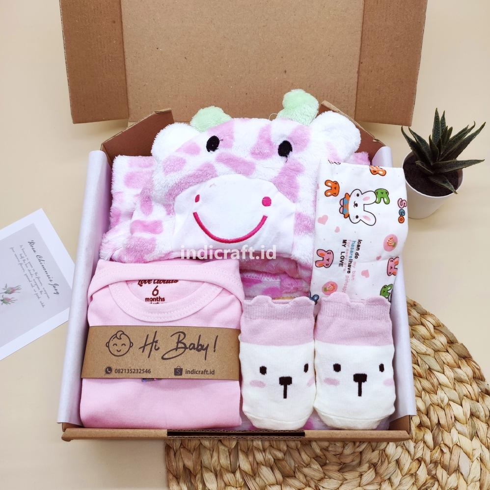 Hot Hampers Bayi Perempuan New Born / Kado Lahiran Bayi Perempuan / Hampers Selimut Bayi Cewek