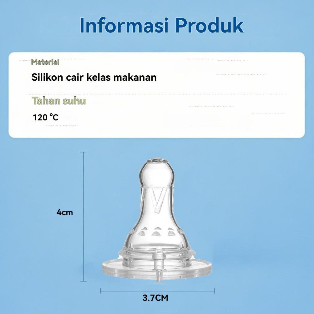 Terbaru Cod Dot Bayi Botol Susu Pentil Dot 3.8 Cm Silicone Klasik Penggantian Puting Lebar Untuk Kar