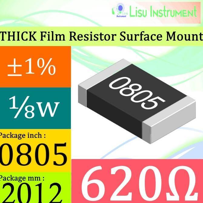 620R 0805 1% THICK FILM RESISTORS SMD CHIP RESISTOR 620 6200