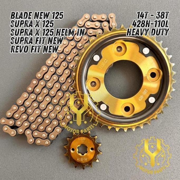 Gear Gir Set Gear Gir Paket Supra X 125 Helm In Blade 125 Fi Supra X 125 Fi 38T