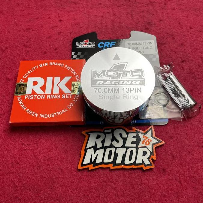 PROMO DISKON - PISTON MOTO 1 SINGLE RING 70 PEN 13