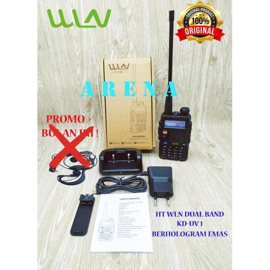 PROMO - HT WLN KD-UV1 DUAL BAND Mirip BF UV5R BERHOLOGRAM EMAS