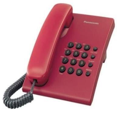 TERBARU - Telepon Rumah/Telepon Kabel/Telepon Kantor Panasonic KX-TS500 MERAH