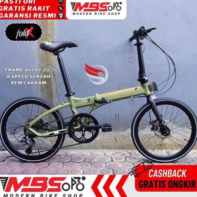 Terlaris Sepeda Lipat Element Foldx 20 Inch Alloy Murah Folding Bike