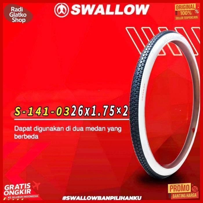 Kekinian Ban Luar Dalam Sepeda Ukuran 26X1.75  Ban Sepeda 26 In Swallow