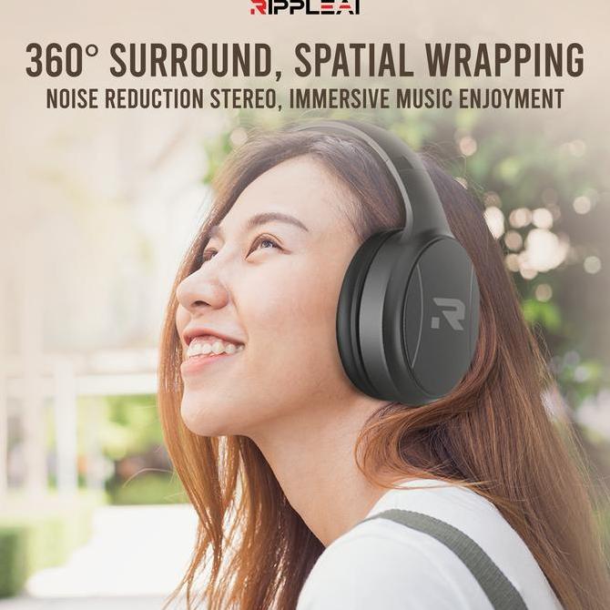 BUNDLE Ripple Rippods Bluetooth Headphones RHB A011 Noise Cancelling High Quality Heavy Bass Comfort