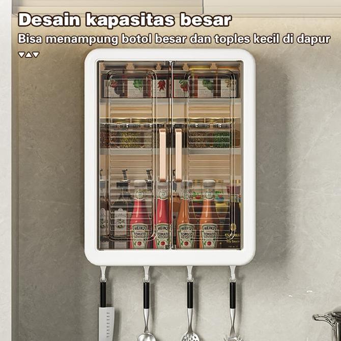 Etife Rak Kamar Mandi Rak Dinding Tempel Tertutup Rak Gantung Dinding  Rak Dinding Kamar Mandi Plast