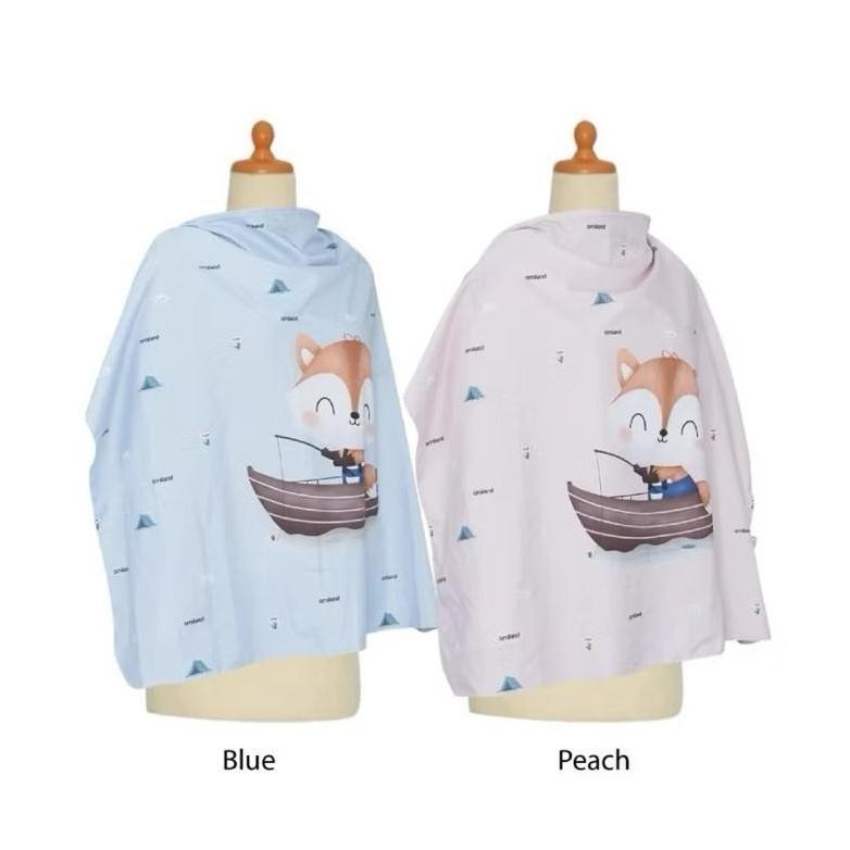 Tahan Lama !! Omiland Apron Menyusui / Penutup Ibu Menyusui Asi Fox Series Kain Penutup Anti Tembus 