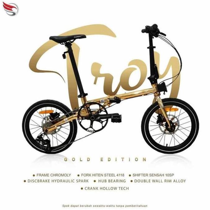 Terlaris Sepeda Lipat Element Troy 10 Speed