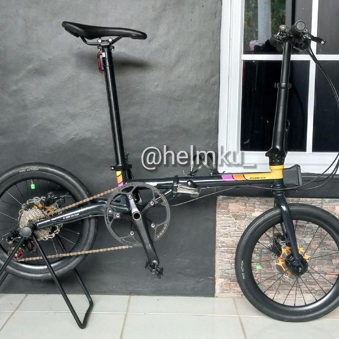 Terlaris Sepeda Lipat Rubick Gas 16 1 3/8 10 Speed Siap Gowes