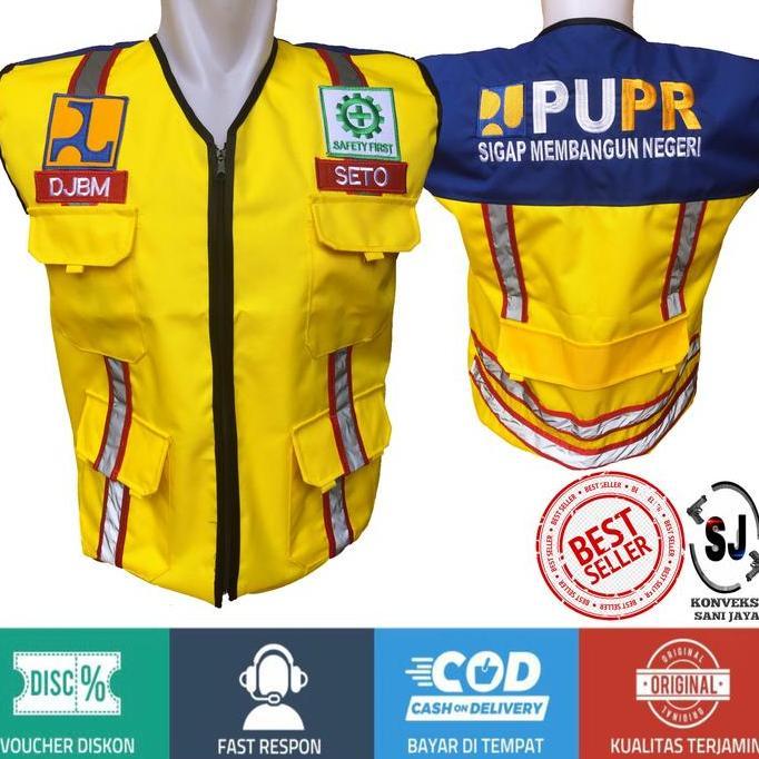 TERMURAH Rompi Safety Pupr Bina Marga Bisa Custom Design Dan READY STOCK