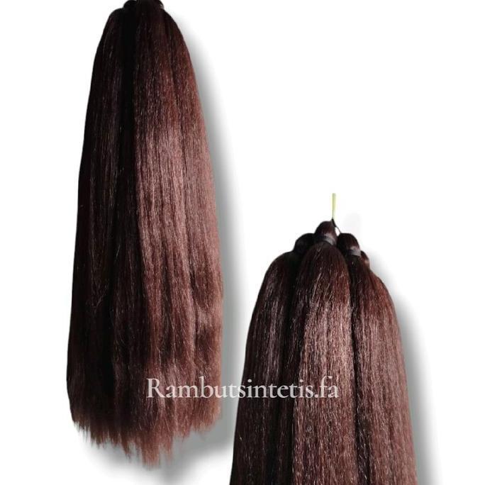 paket 10 ikat rambut cemara/10 ikat rambut sambung/cemara hitam polos/rambut cemara murah/rambut cem