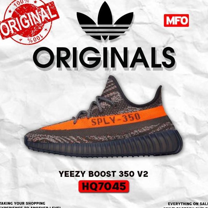 YEEZY BOOST 350 V2 ORIGINAL ORI SEPATU ADIDAS PRIA HQ7045