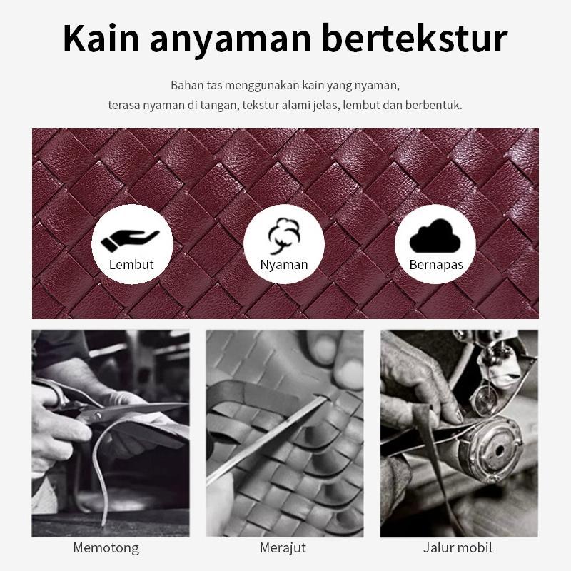 [30X12Cm] Tas Bahu Besar Tas Premium Wanita Arrow Bag Largetas Woven Tas Tangan Anyaman Jodie Wanita