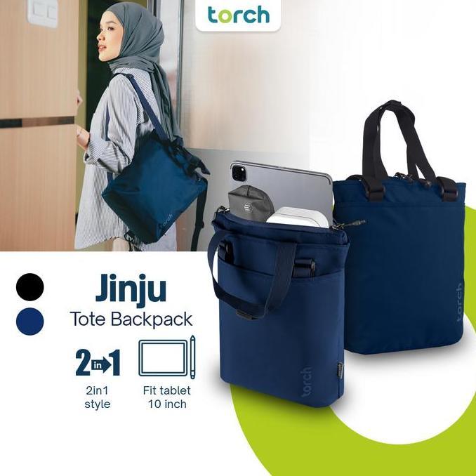 Bag- Torch Tas Ransel Punggung Laptop Pria Wanita - Tote Bag Backpack Jinju