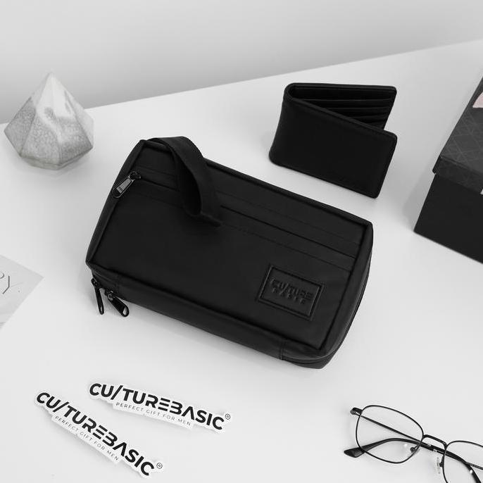 Bag- Culture Basic | All Waistbag Bundling Tas Selempang Pria Hitam Kulit