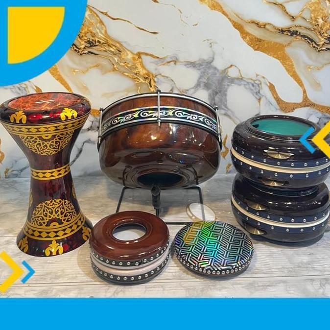 Alat Hadroh Full Set Lengkap Kualitas Super Jepara Banjari Gendang Terbangan Hadrah Darbuka Banjari 