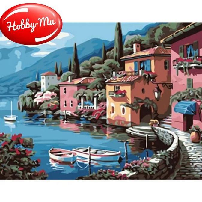 DIY set painting by numbers canvas  lukisan painting