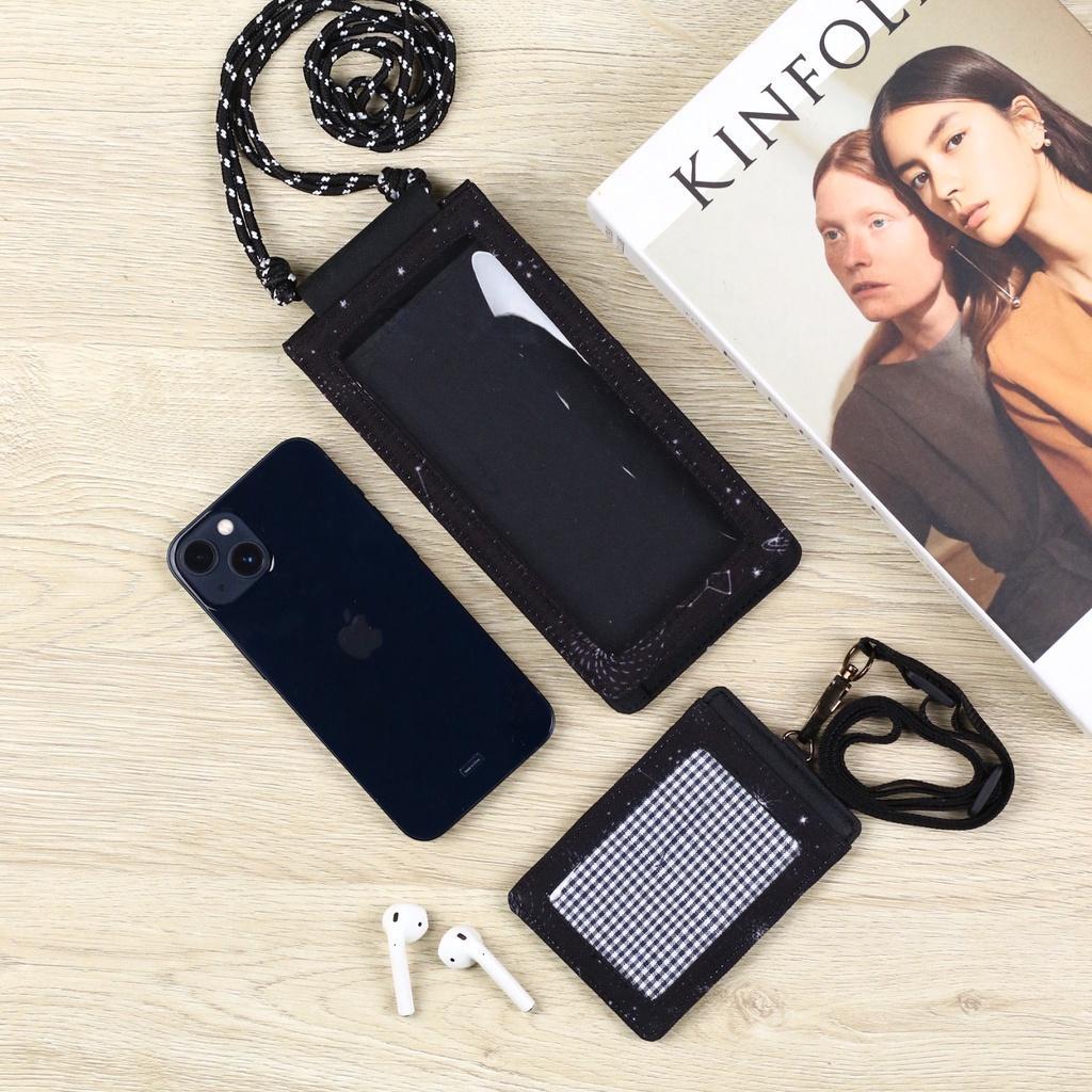 Tas Dompet Hp Dompet Handphone Id Card Holder Hanging Phone Wallet Kalung Gantung Leher Multifungsi 