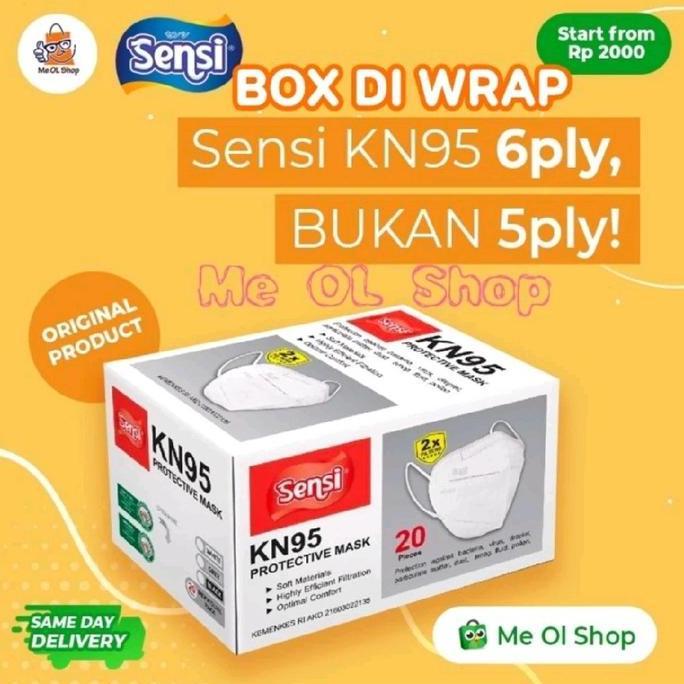 MASKER SENSI KN95 6 PLY KEMENKES MASK KN95 SENSI
