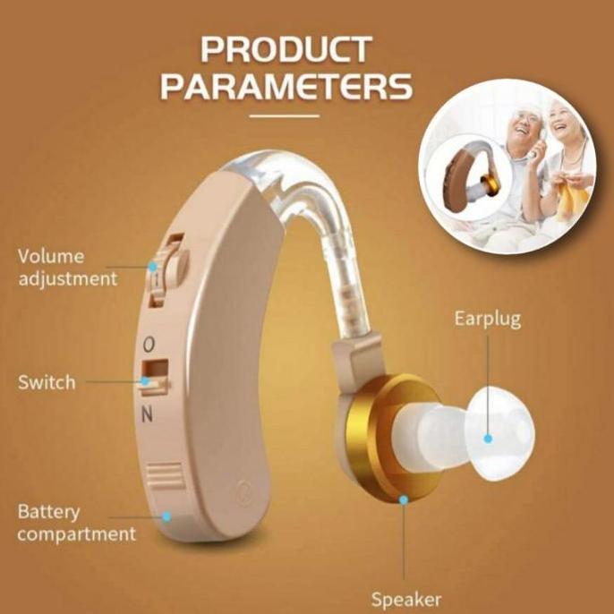 New- Alat Bantu Dengar Telinga Lansia Earphone Alat Pendengaran Tuna Rungu
