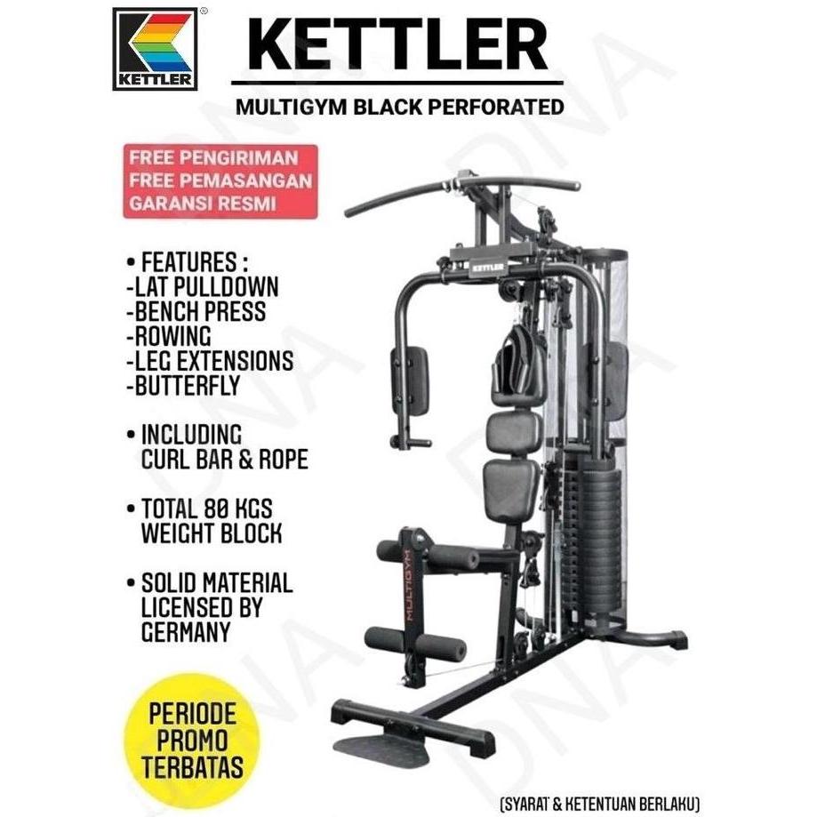 MULTIGYM Training Station Black Perforated KETTLER -