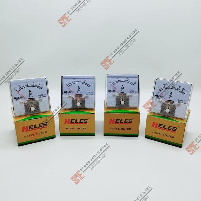 HARGA DISC - Ampere Amper Meter Panel Heles CR52 Analog 10A 15A 30A 50A