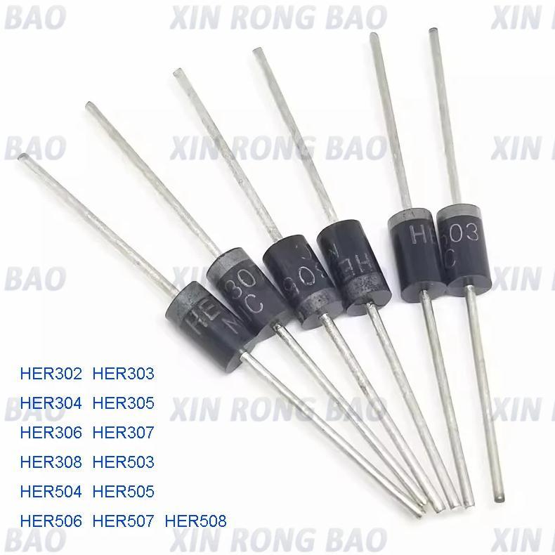 20pcs/lot HER302 HER303 HER304 HER305 HER306 HER307 HER308 HER503 HER504 HER505 HER506 HER507 HER508