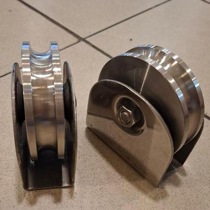 roda pintu pagar/roda pintu gerbang/roda pagar stainless 4 inchi 304( behel )