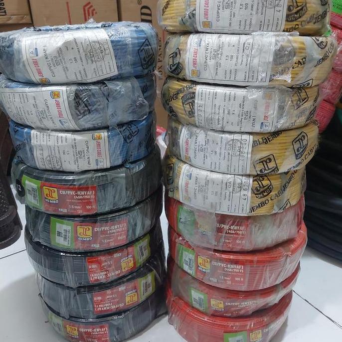 BEBAS ONGKIR - kabel jembo NYAF kabel nyaf 1.5MM 1,5 JEMBO 100M