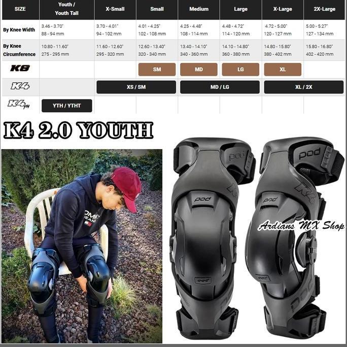 PELINDUNG LUTUT ANAK POD KNEE BR YOUTH TRAIL MX CROSS