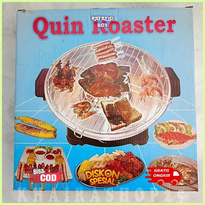 RAFAELOBOX PANGGANGAN KOMPOR BAKARAN SOSIS BAKSO AYAM SATE PEMANGGANG BARBEQUE BULAT TEBAL SD83