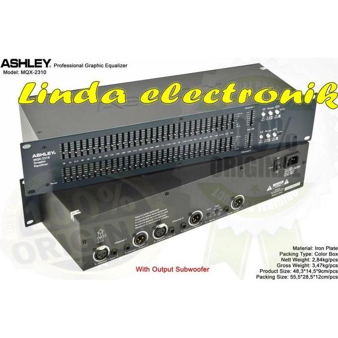 BEBAS ONGKIR - equaliser ashley mqx 2310 mqx2310 original