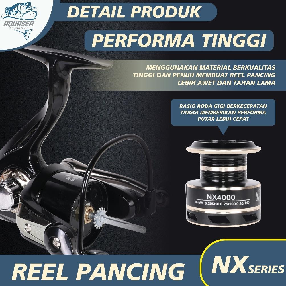TERBARU AQUASEA - Reel Pancing Spinning Full Reel NX  Gulungan Pancing Kuat Reel Pancing Lautmurah f