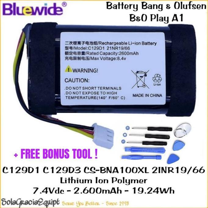 BEBAS ONGKIR - Batre / Baterai / Battery Bang & Olufsen BeOPlay A1 / P6 7.4V 2.600mAh