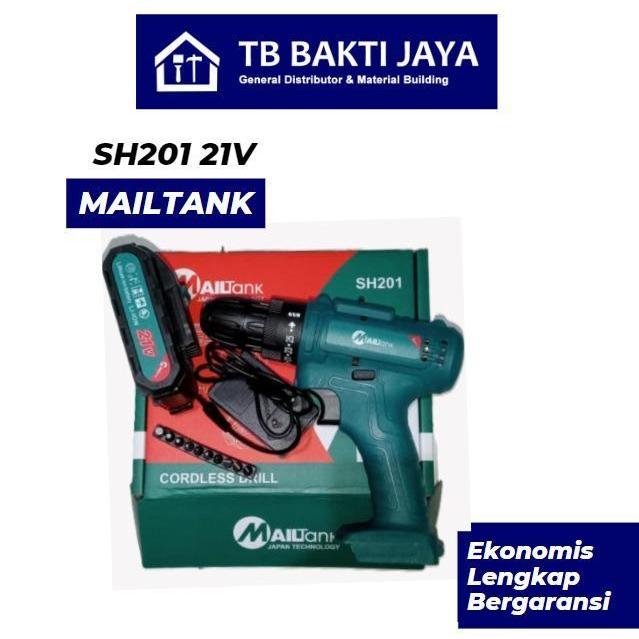 Mesin Bor Baterai Cordless Drill 21V Mailtank SH201