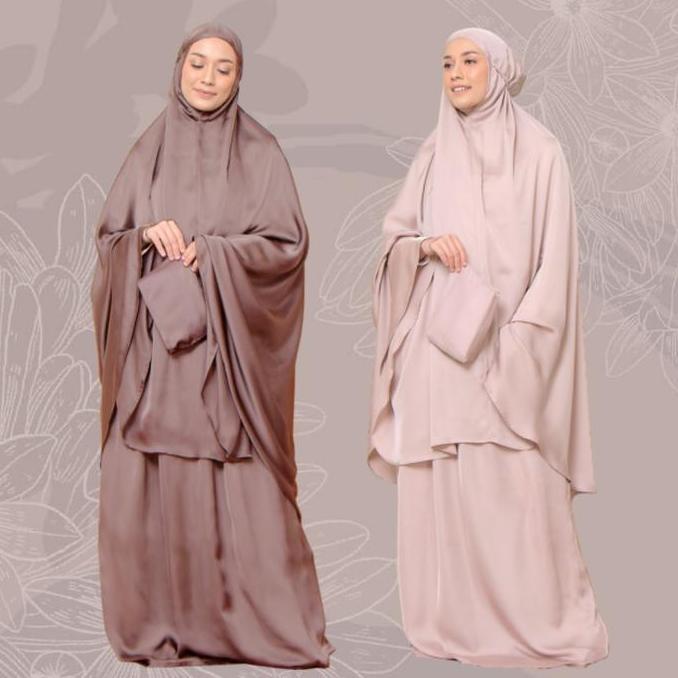 ORIGINAL Mukena Traveling Plain Diario READY STOCK