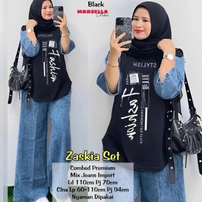ZOLLA SET XL,XXL  || DARMA SET || SISKA SET || ZADDA SET || SETELAN JEANS WANITA SETELAN COMBAD WANI